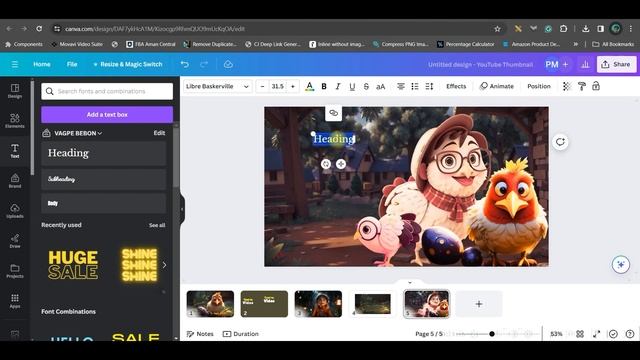 ⚡Make PROFESSIONAL 💻YouTube Thumbnails with 🚀Canva AI Full Process! смотреть онлайн