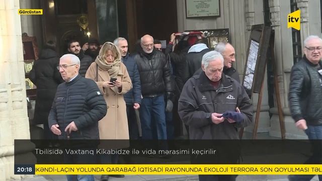 Tbilisidə Vaxtanq Kikabidze ilə vida mərasimi keçirilir смотреть онлайн