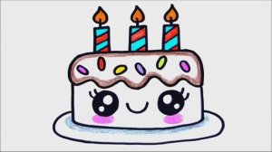 КАК НАРИСОВАТЬ УНИКАЛЬНЫЙ ТОРТ НА ДЕНЬ РОЖДЕНИЯ В СТИЛЕ KAWAII