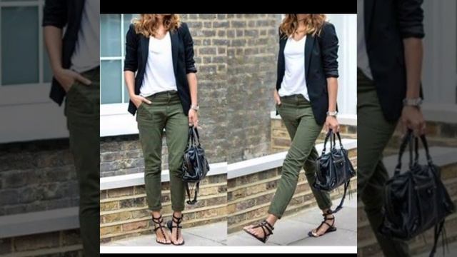olive green pants style in different ways #shorts #fashion #style смотреть онлайн