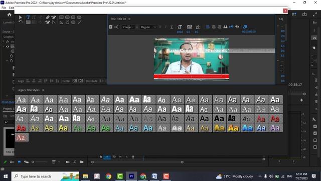 Scrolling Text In Adobe Premiere 2022 | Crawling Text Premiere Pro | Adobe Premiere Pro Moving Text