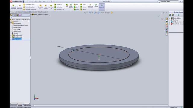 SolidWorks tutorial Lesson 1 " Basic Functionality " смотреть онлайн