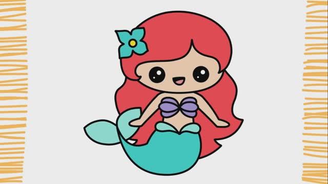 Как нарисовать кавайскую Русалку I шаг за шагом смотреть онлайн