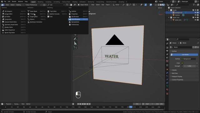 Water Text Animation | Blender смотреть онлайн