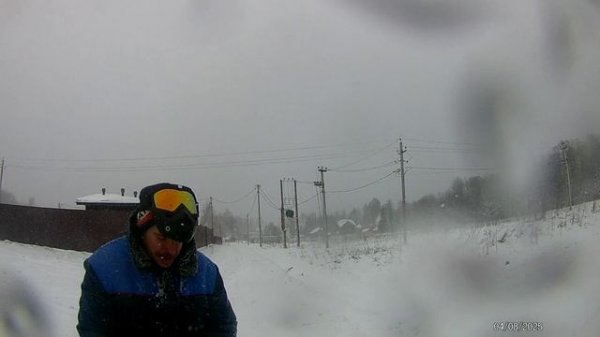 итлан каюр - выпал снег в апреле!! кайф!! катаемся на снегоходе