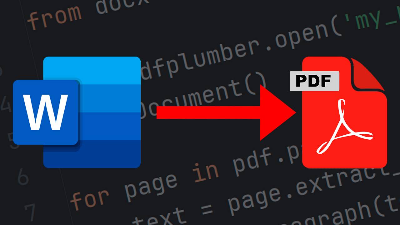 Преобразование PDF файла в Word при помощи Python смотреть онлайн