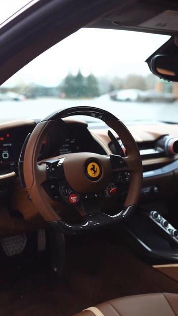 A Killer Combination: Ferrari 812 Superfast in Bianco Avorio over an Iroko interior 😍 смотреть онлайн