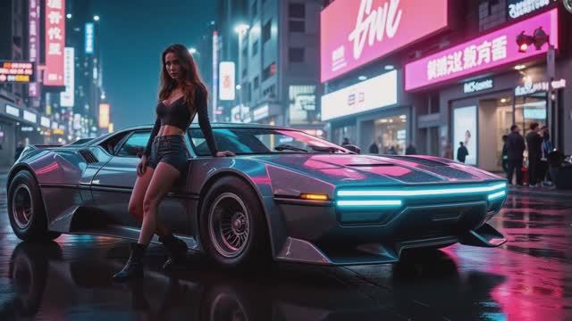Neon City Ride： Night Drive In Style ｜ Music Video