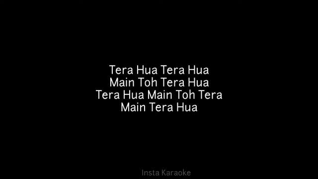 Tera hua | Unplugged karaoke | Arjit Singh | Insta karaoke | Cash смотреть онлайн