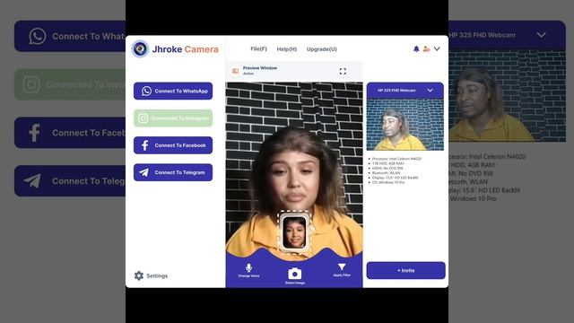 Jhroke camera | Latest Deepfake software | Fake video call software смотреть онлайн