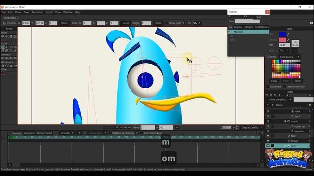 How to rig a Bird in Moho | Part 2 | Rigged Animation смотреть онлайн