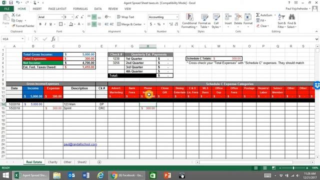 Real Estate Agents Bookkeeping Spreadsheet (2016) смотреть онлайн
