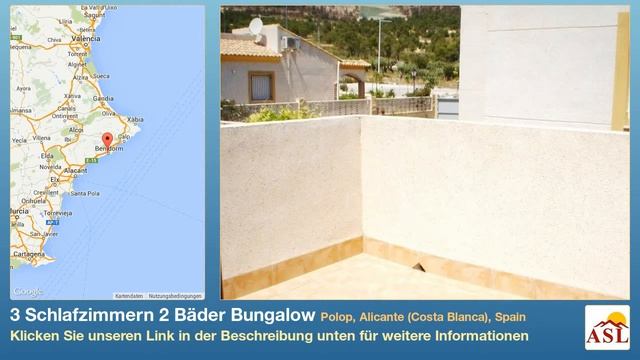 3 Schlafzimmern 2 Bäder Bungalow zu vermieten in Polop, Alicante (Costa Blanca), Spain смотреть онлайн