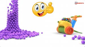 Учим цвета - ПУШКА / ШАРИКИ | Развивающее видео для малышей | Детский канал 1+