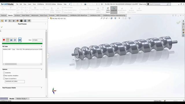 CAMWorks 4 Axis Tutorial-2 Simultaeous Machining Toolpath смотреть онлайн