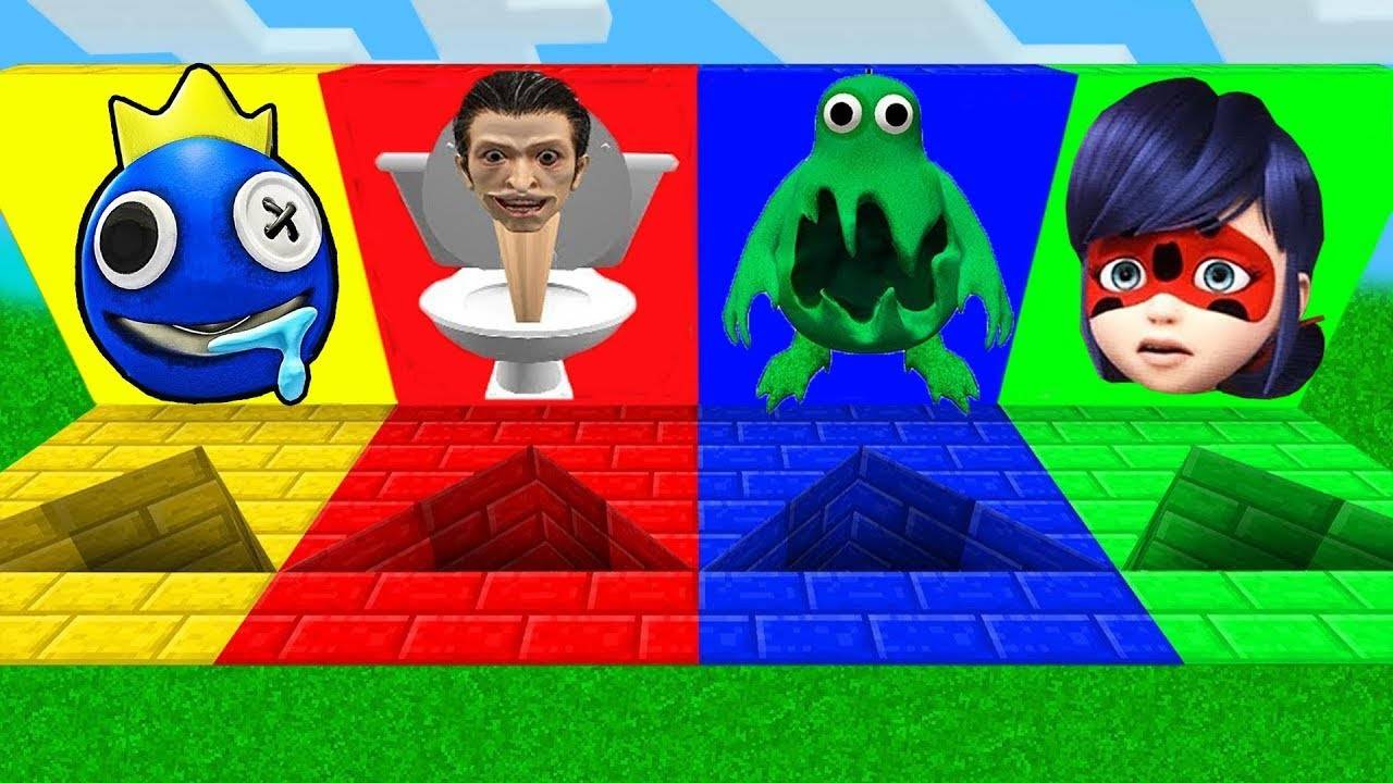 НУБ И ПРО ВЫБЕРИ ПРАВИЛЬНУЮ ТРЕУГОЛЬНУЮ ЯМУ ТУАЛЕТ СКИБИДИ В МАЙНКРАФТ смотреть онлайн