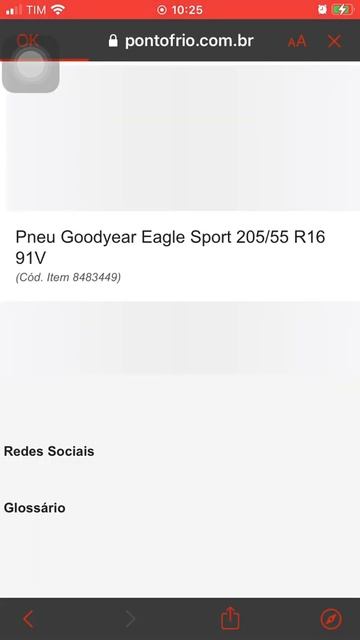 Pneu Goodyear Eagle Sport 205/55 R16 91V смотреть онлайн