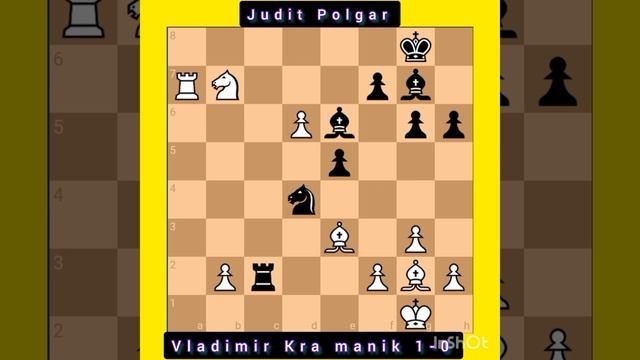 Vladimir Kramnik vs Judit Polgar, 1993 #chess #chessgame #king смотреть онлайн