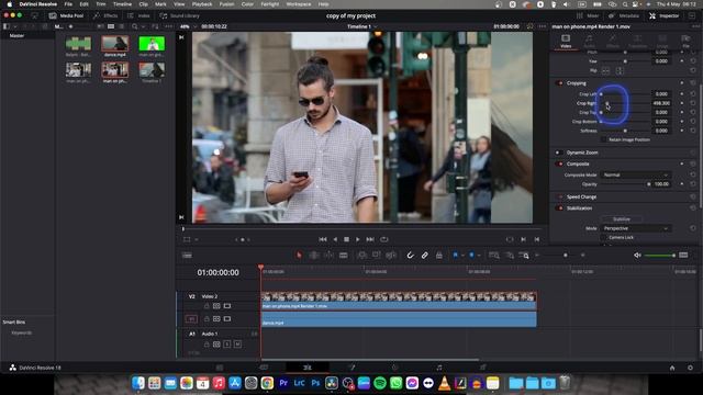 How To Split Screen in Davinci Resolve 18 | Easy Split-Screen Effect | Tutorial смотреть онлайн