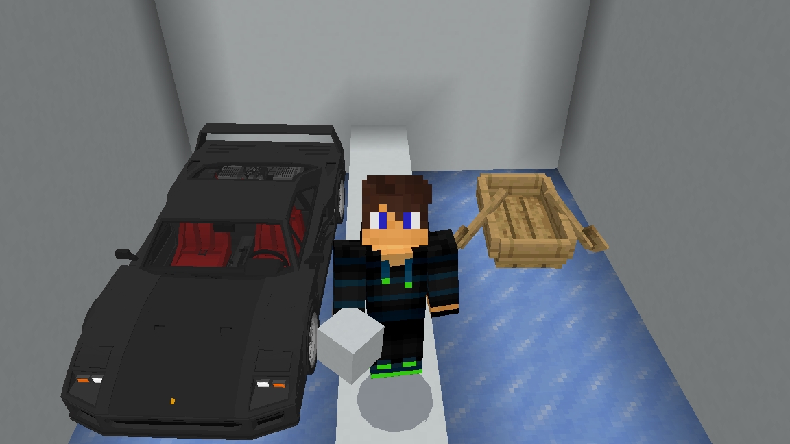 Я проверил кто быстрее на льду машина или лодка в майнкрафт {Белчёнок™}