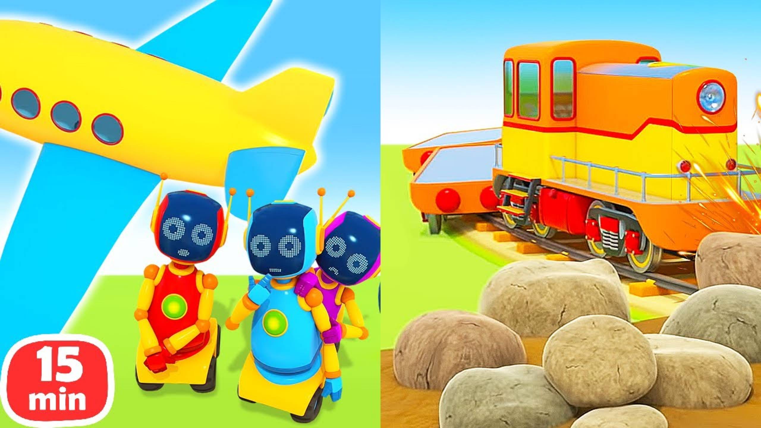 Спасаем железную дорогу и летим в путешествие! Мультики Грузовичок Лева и Машины Помощники