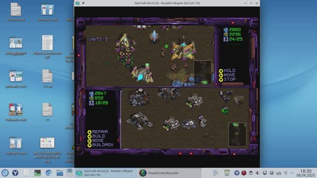 Играем в Starcraft на эмуляторе Nintendo 64 в Linux Rosa Fresh смотреть онлайн