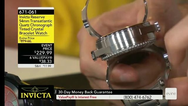 Invicta Reserve Masculino 54 mm Transatlantic 29747 e 29748 смотреть онлайн