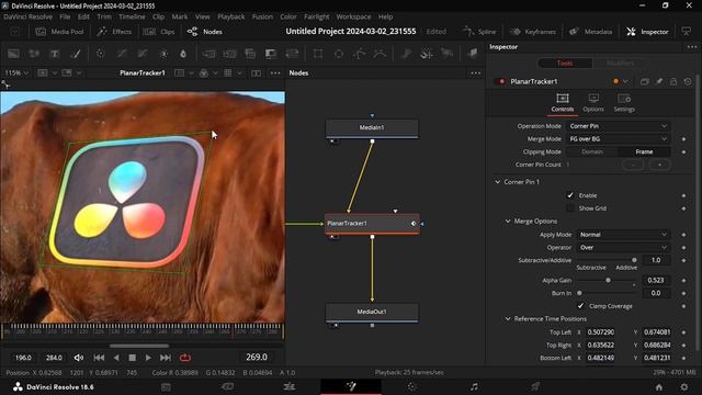 Mesh Tracking With Planar Tracker In The Free Version Of Davinci Resolve Fusion