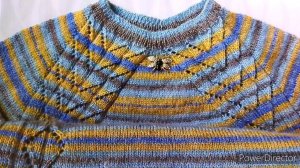 Женский красивый джемпер из секционно-окрашенной пряжи Pacifik от Ярн-арт