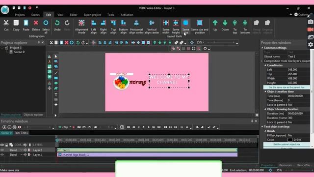 How To Add Channel Logo In Youtube Videos In Vsdc || Vsdc Video Editor 2023