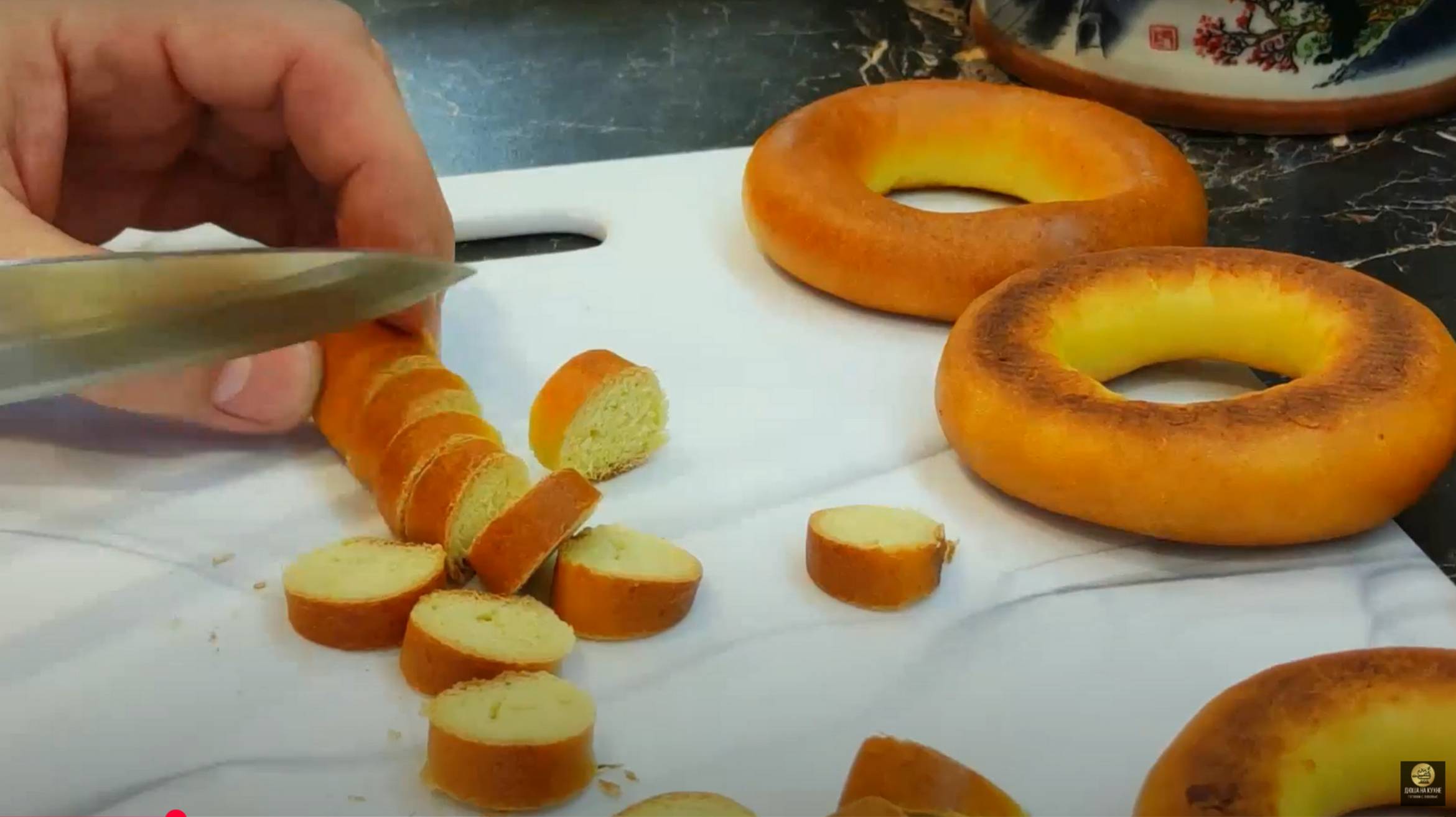 Сухарики Снеки из баранок. Рецепт закуски. Как из бара. смотреть онлайн