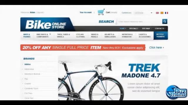 Download Bike online store PrestaShop Theme by Hermes TM смотреть онлайн