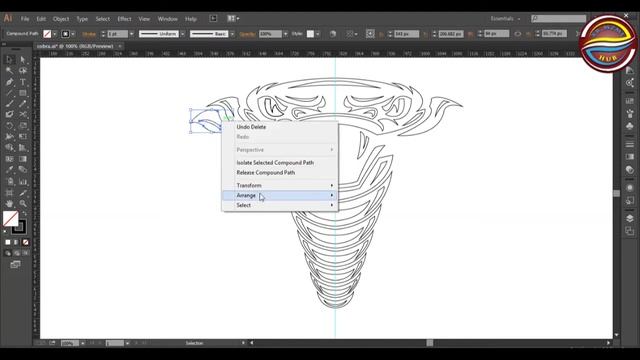 Cobra Mascot design on Adobe Illustrator ||Pro Concept 30|| Xr.Mzml Hub (02/25/2021) смотреть онлайн