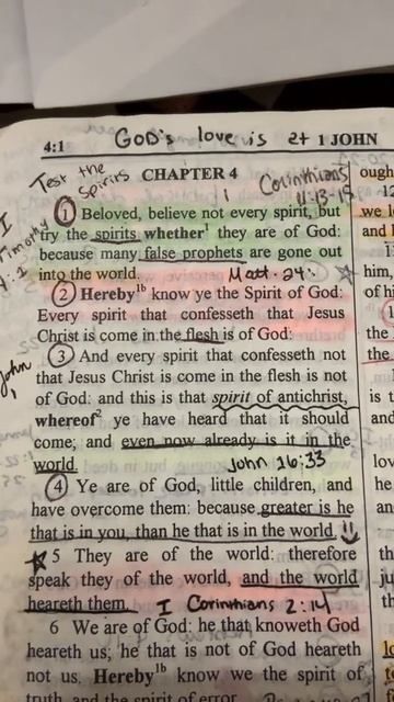1 John 4:1 KJV смотреть онлайн