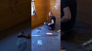 Строю баню мечты. Установка плинтуса.