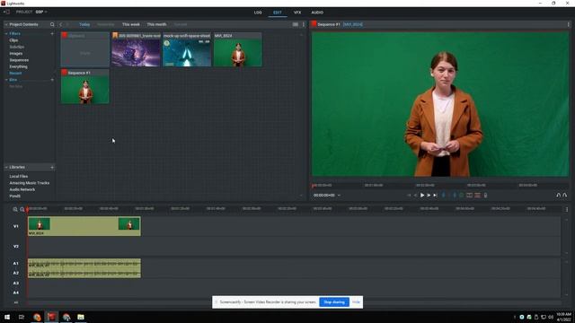 Lightworks Green Screen Tutorial