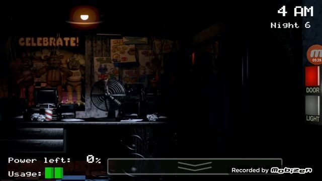 Прохождение ФНАФ 1 6-ая ночь. Ещё одна попытка не удалась. И несколько скримеров.