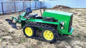 Самодельный гусеничный трактор