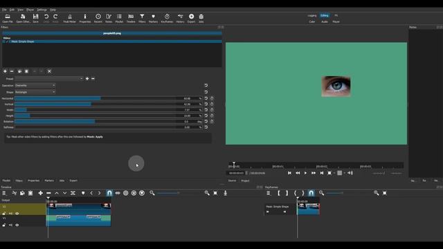 Shotcut - Quick Tip | A few tips to make the "Mask: Simple Shape" filter easier to use. смотреть онлайн
