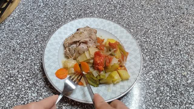 Ленивый ужин: овощное рагу в рукаве