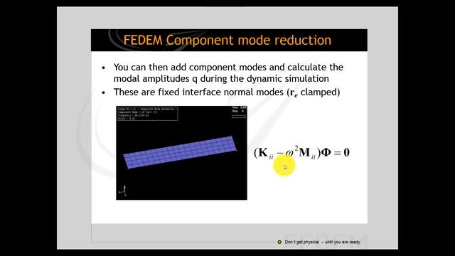 FEDEM Model Reduction смотреть онлайн