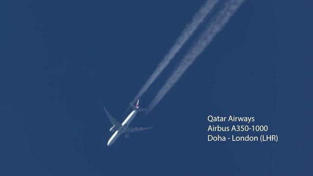 BOEING 747 CONTRAIL filmed from the ground - B777, Airbus Beluga, Airbus A350 ... (4K) смотреть онлайн
