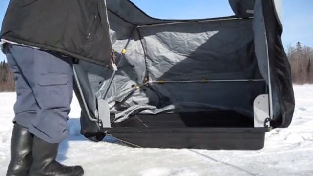 2015 Frabill Trekker Deluxe 6122 2 Man Ice Shelter Hut смотреть онлайн