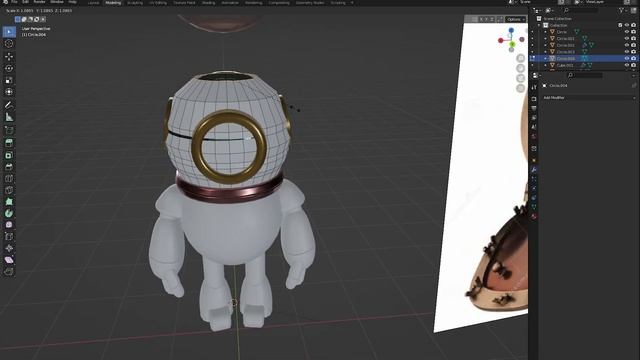 Modeling a Vintage Scuba Diver In Blender 3.2 смотреть онлайн