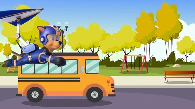 The Wheels On The Bus Song With Paw Patrol! | Songs For Kids! смотреть онлайн