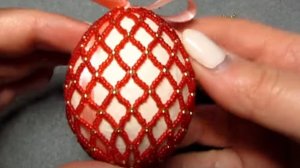 МК "Пасхальное яйцо". Простая сетка из бисера