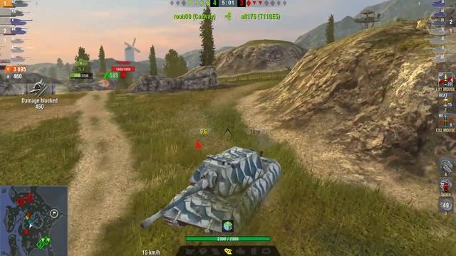 E 100: 6500 Damage , 3 Frags - WOT BLITZ - смотреть онлайн