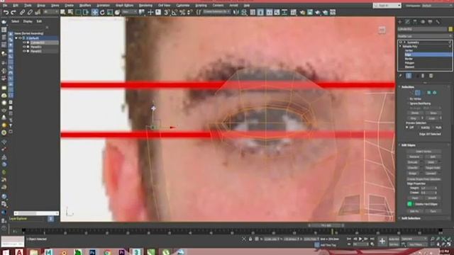 3DsMax Face Modeling Create By( Manjoor Siddiqui) смотреть онлайн