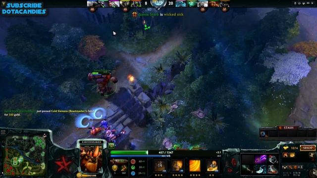 Na`Vi.Dendi 7200MMR Carry Earthshaker Gameplay Dota 2 смотреть онлайн