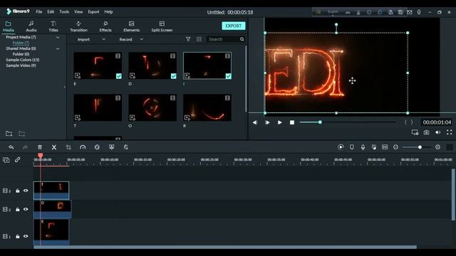 Filmora 9 Cinematic Fire Intro Tutorial | Fire Text Templates free download смотреть онлайн